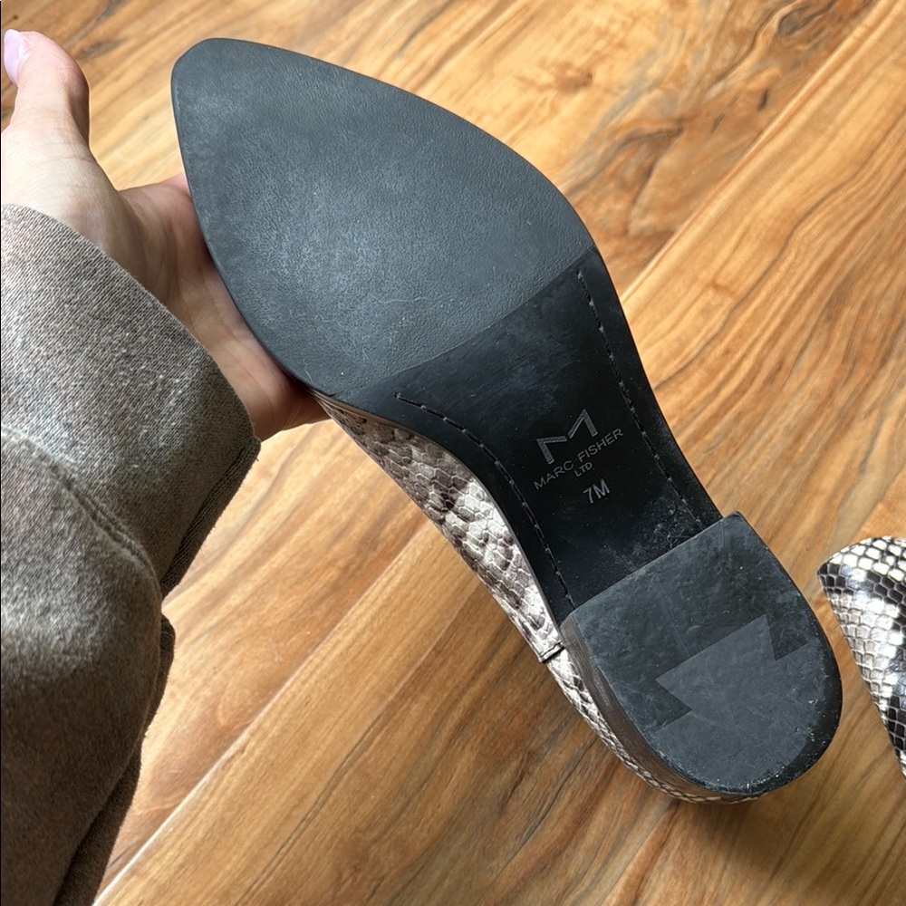 Marc Fisher Snakeskin Ankle Boots - Picture 3 of 4